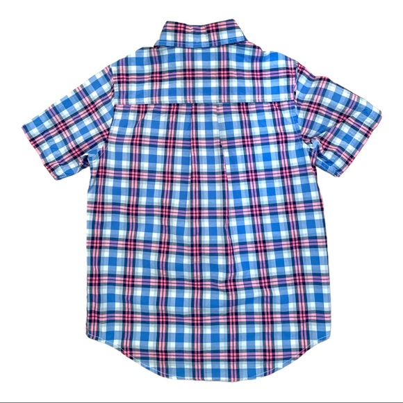 2/$25 PLACE Boys Plaid Button Down Shirt 7-8 Medium - Picture 3 of 3